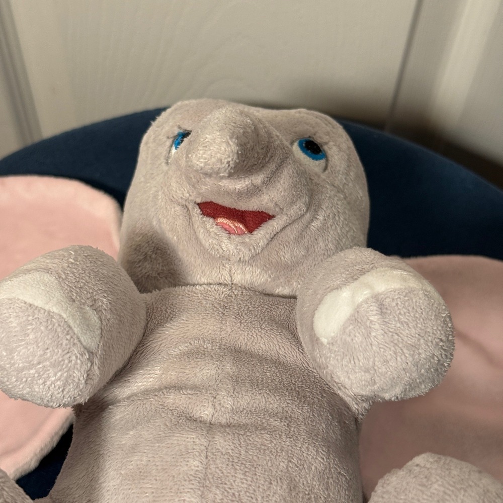 Disney Dumbo Elephant Plush Stuffed Animal 10" Pink Ears Blue Eyes - Picture 10 of 10